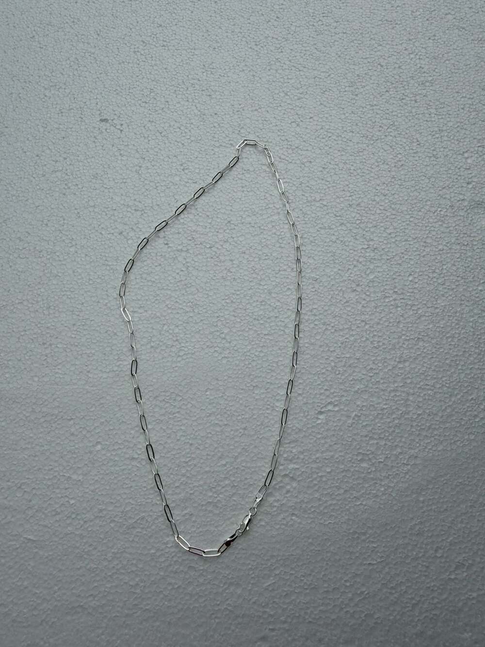 IEFWELL 925 Sterling Silver Paperclip Chain Necklace for Men and Women